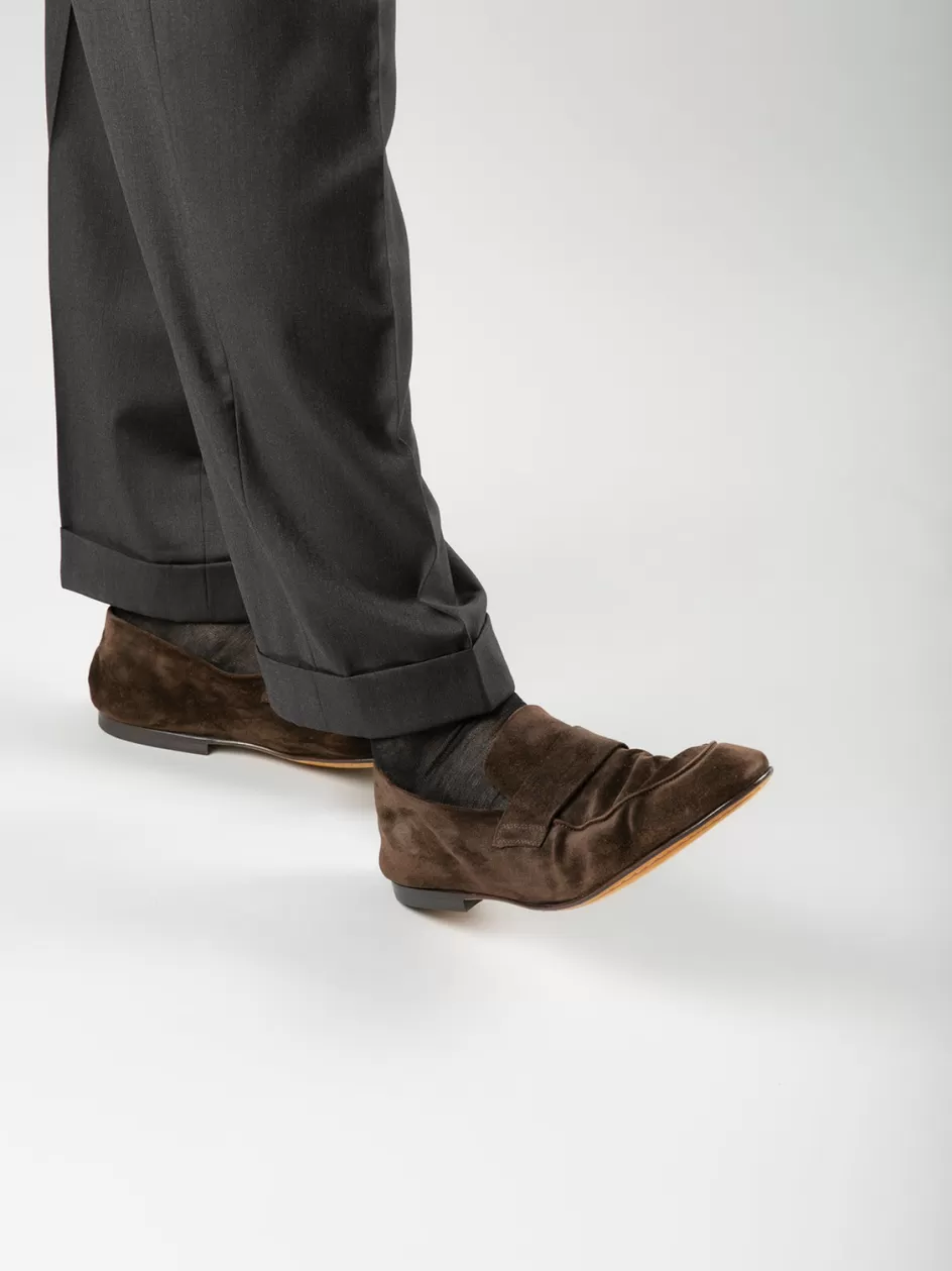 airto_001__brown_suede_loafers_97634.webp Officine Creative Suede Selection | Icons>AIRTO 001 - Brown Suede Loafers TESTA DI MORO