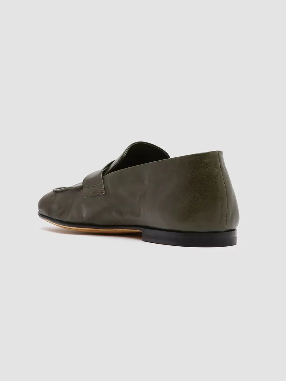 airto_001__green_leather_penny_loafers_101453.webp Officine Creative Loafers>AIRTO 001 - Green Leather Penny Loafers MYSTERIOUS