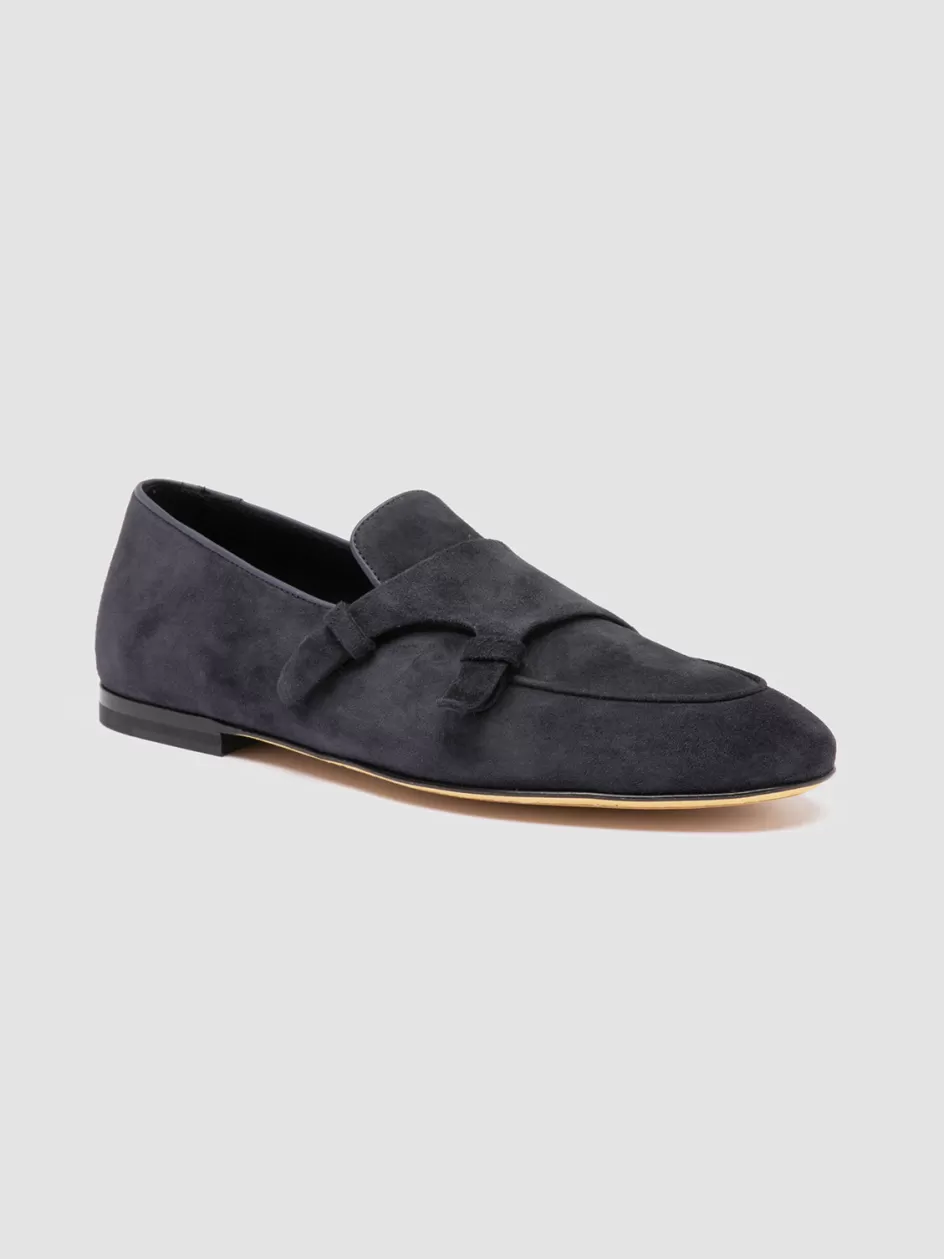 airto_010__blue_suede_penny_loafers_97611.webp Officine Creative Suede Selection | Icons>AIRTO 010 - Blue Suede Penny Loafers DEEP NAVY