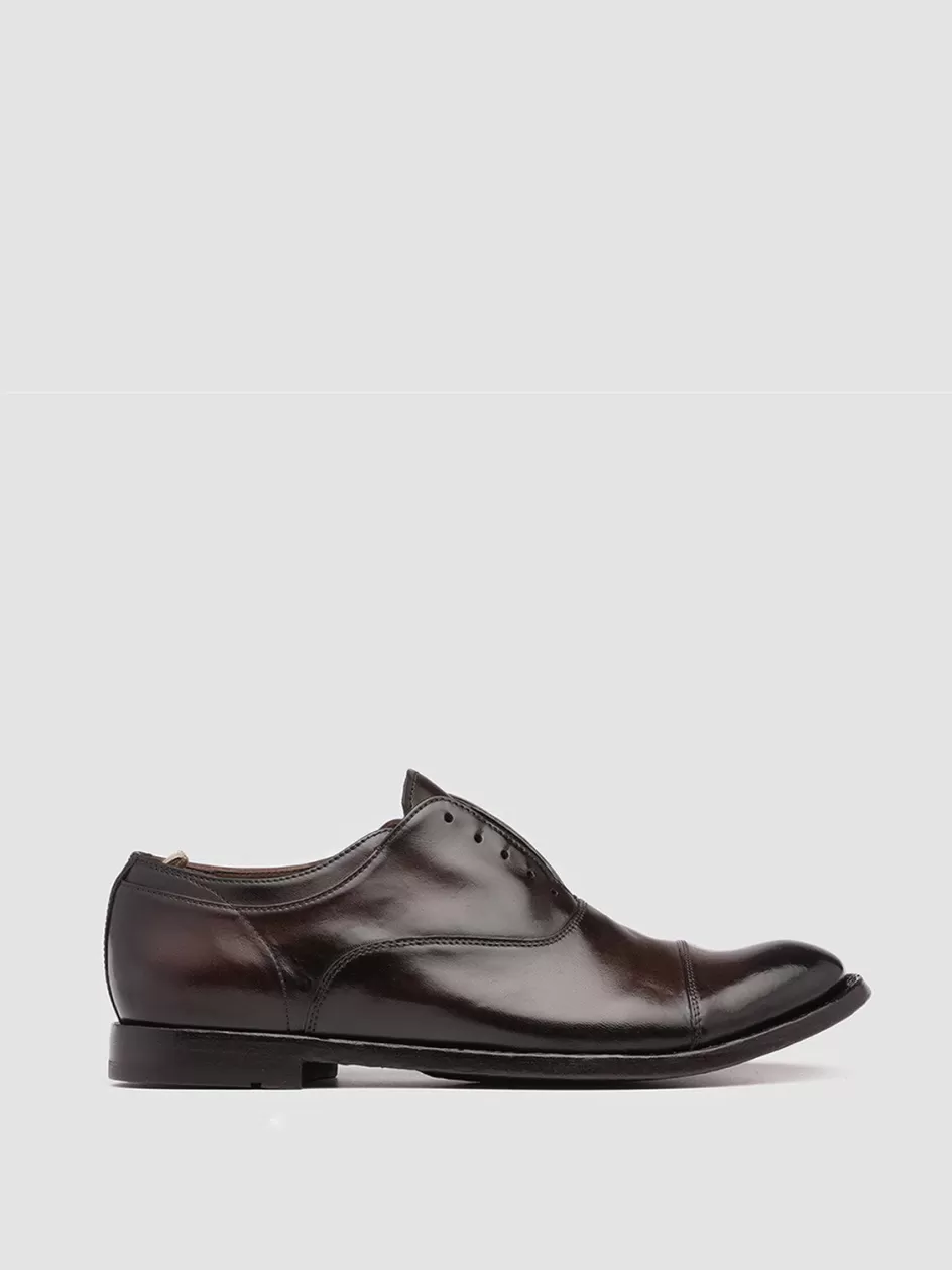 Officine Creative Oxfords | Icons>ANATOMIA 08 - Brown Leather Oxford Shoes EBANO