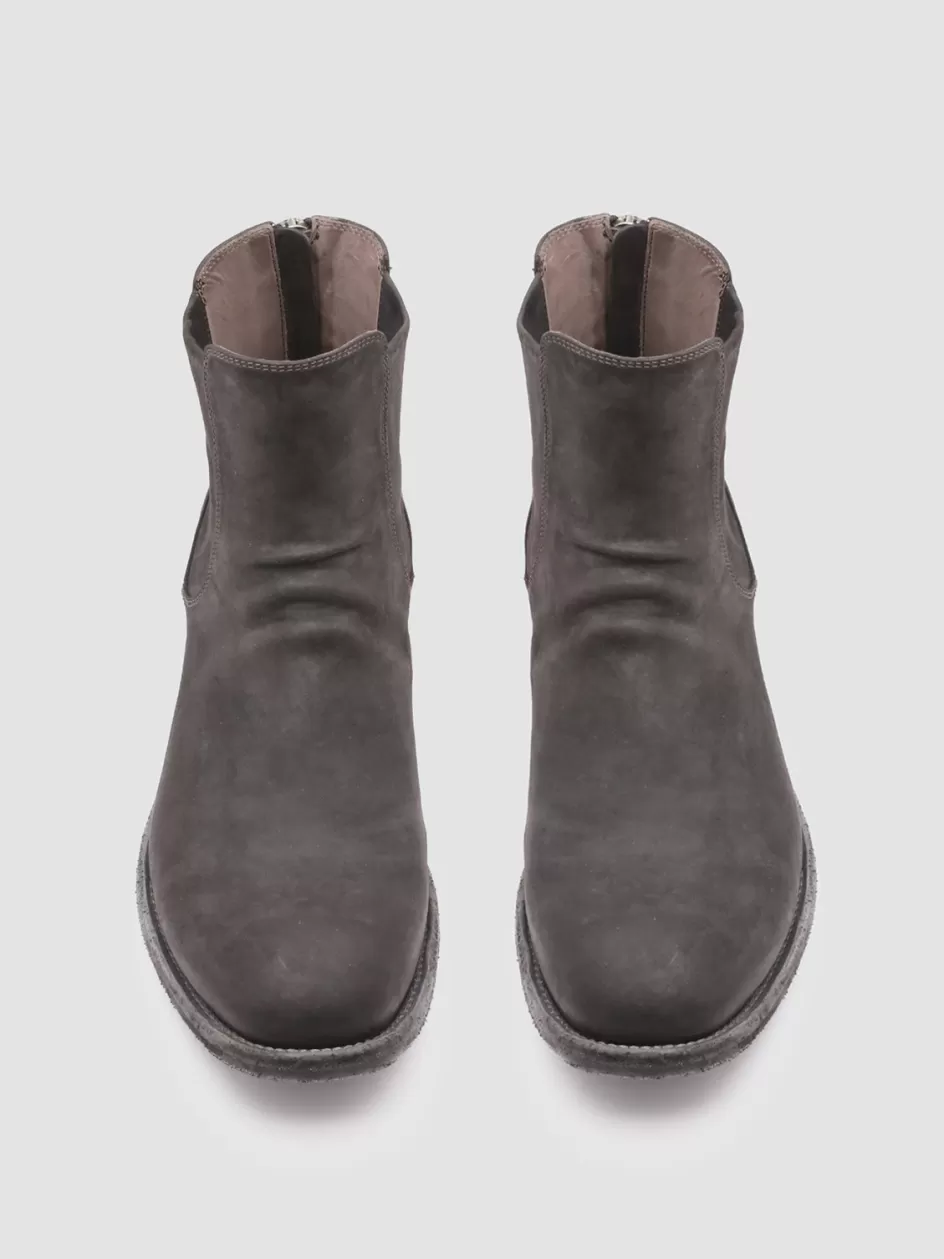 Officine Creative Ankle Boots>ARBUS 021 - Grey Leather Chelsea Boots MAGNETE