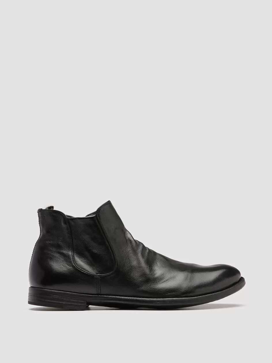 Officine Creative Ankle Boots>ARC 514 - Leather Boots BLACK