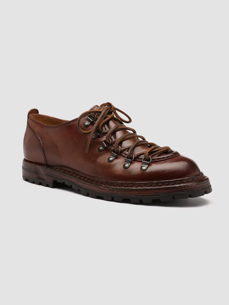 artik_003__brown_leather_hiking_shoes_98492.webp Officine Creative Derbies | Formal Shoes>ARTIK 003 - Brown Leather Hiking Shoes TAN