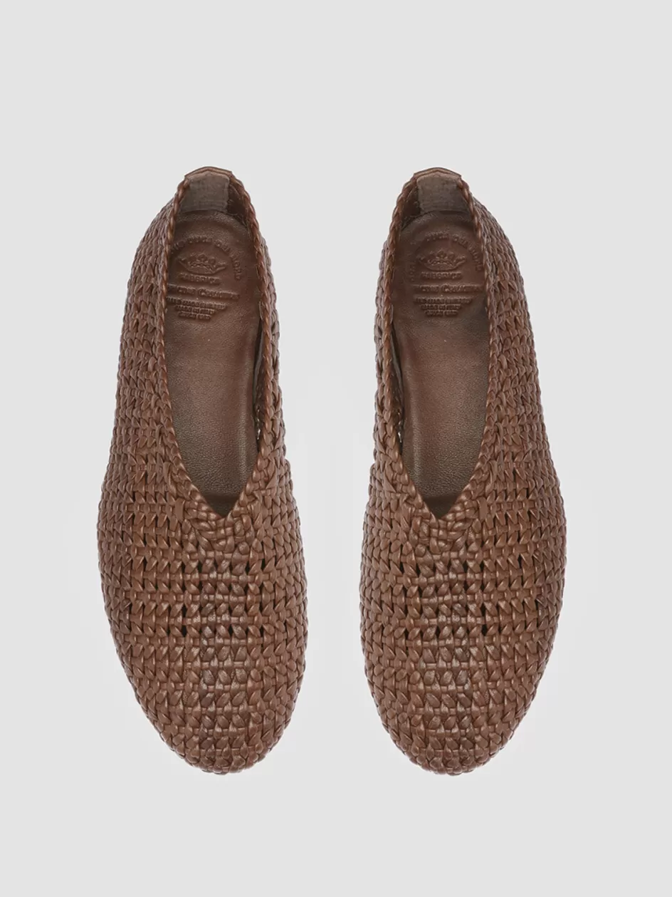 Officine Creative Loafers>BESSIE 011 - Brown Leather Loafers BRUNO