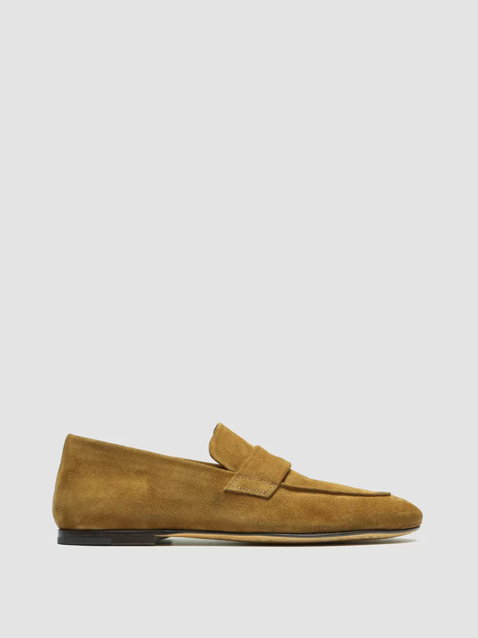 Officine Creative Loafers>BLAIR 001 - Suede Loafers BROWN