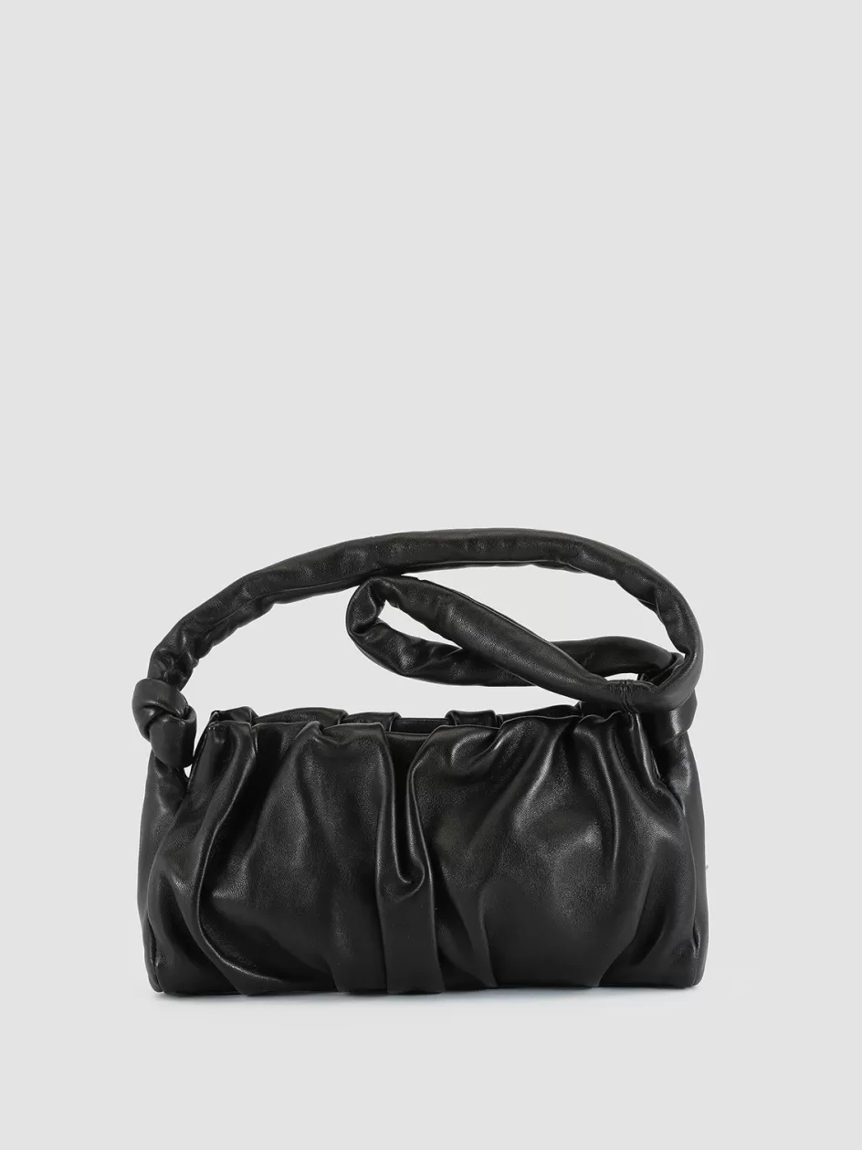 Officine Creative Bags>BOLINA 21 - Leather Shoulder Bag BLACK