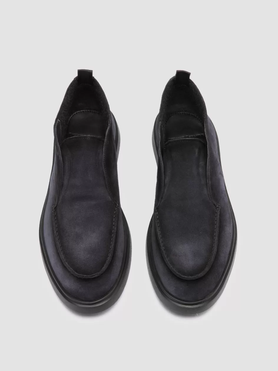 Officine Creative Ankle Boots>BONES 010 - Suede Chukka Boots BLUE