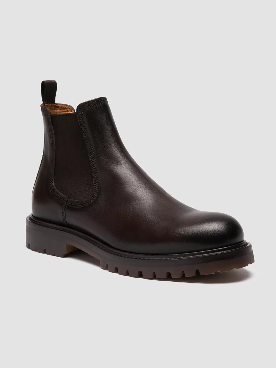 boss_004__brown_leather_chelsea_boots_102418.webp Officine Creative Ankle Boots>BOSS 004 - Brown Leather Chelsea Boots MORO