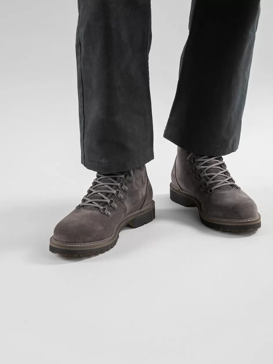 boss_006__grey_suede_lace_up_boots_102401.webp Officine Creative Ankle Boots>BOSS 006 - Suede Lace Up Boots GREY