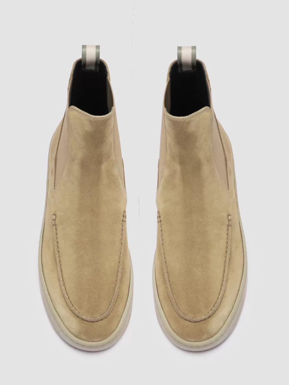 Officine Creative Ankle Boots>BUG 003 - Suede Chelsea Boots BROWN