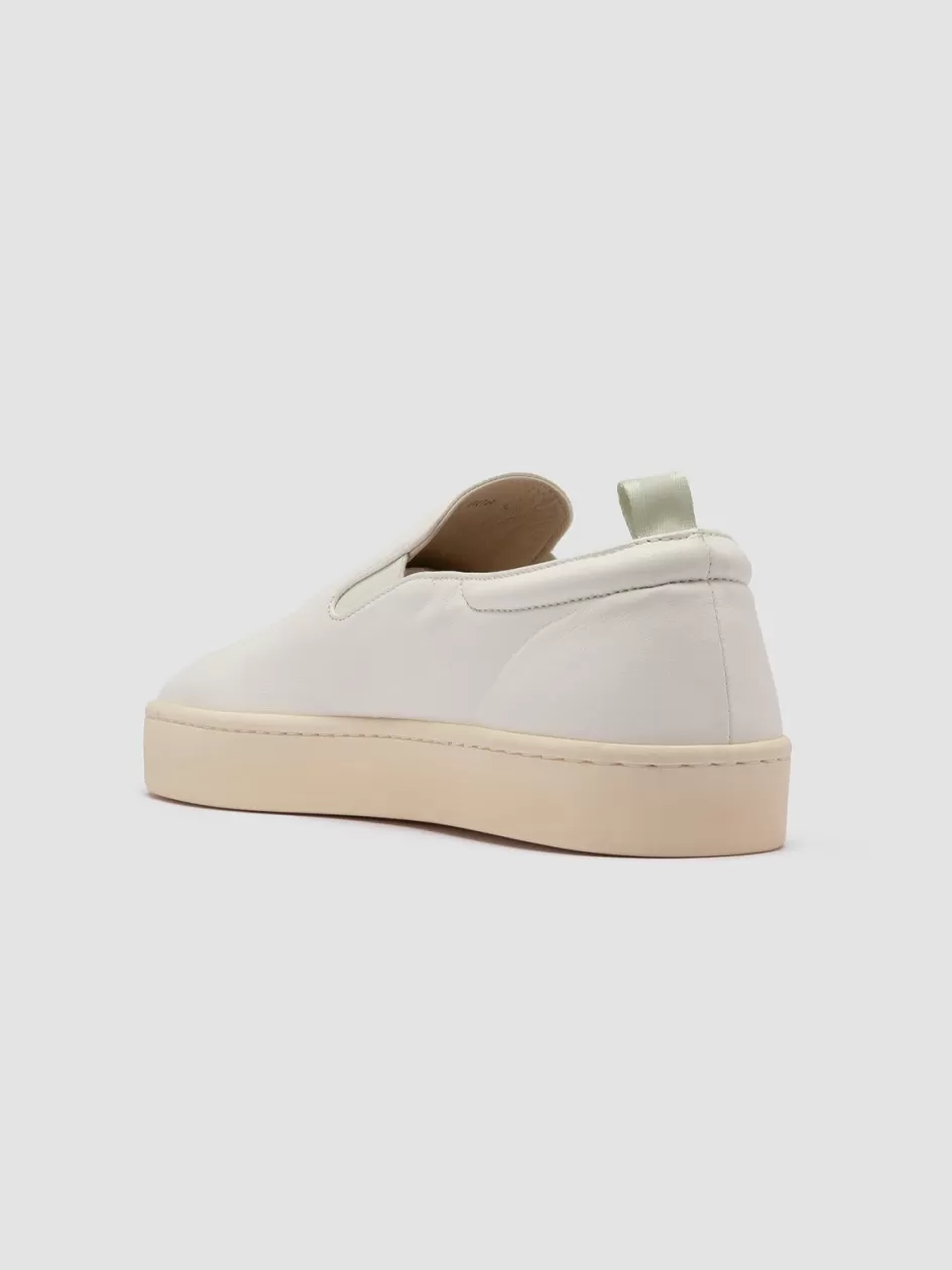bug_008__white_nappa_leather_penny_loafers_100699.webp Officine Creative Sneakers | Loafers>BUG 008 - Nappa Leather Penny Loafers WHITE