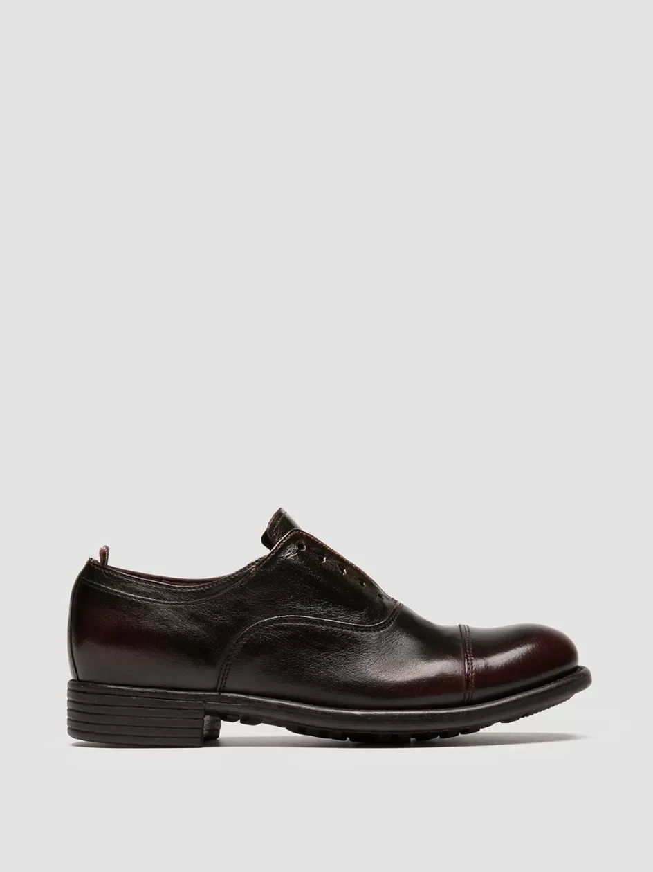 Officine Creative Dress Shoes>CALIXTE 003 - Brown Leather Oxford Shoes OTTO/TM25                                         