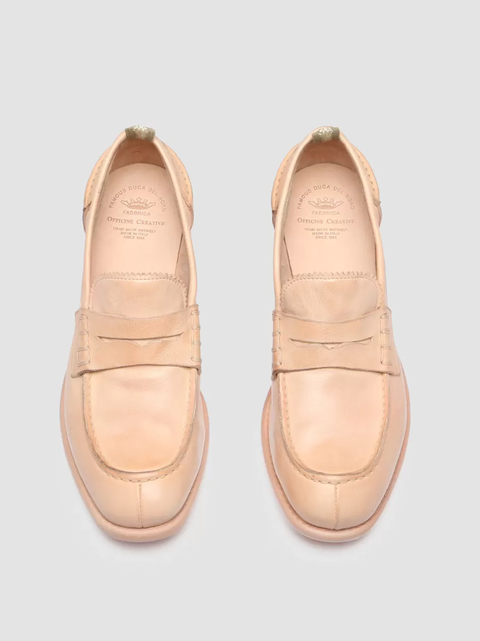 Officine Creative Loafers>CALIXTE 042 - Leather Penny Loafers ROSE