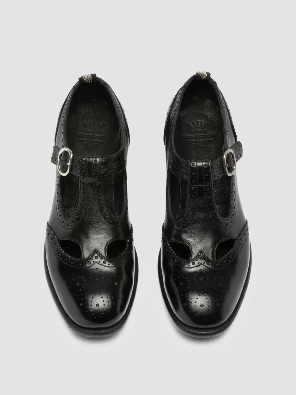Officine Creative Dress Shoes>CALIXTE 066 - Leather Maryjane Loafers BLACK