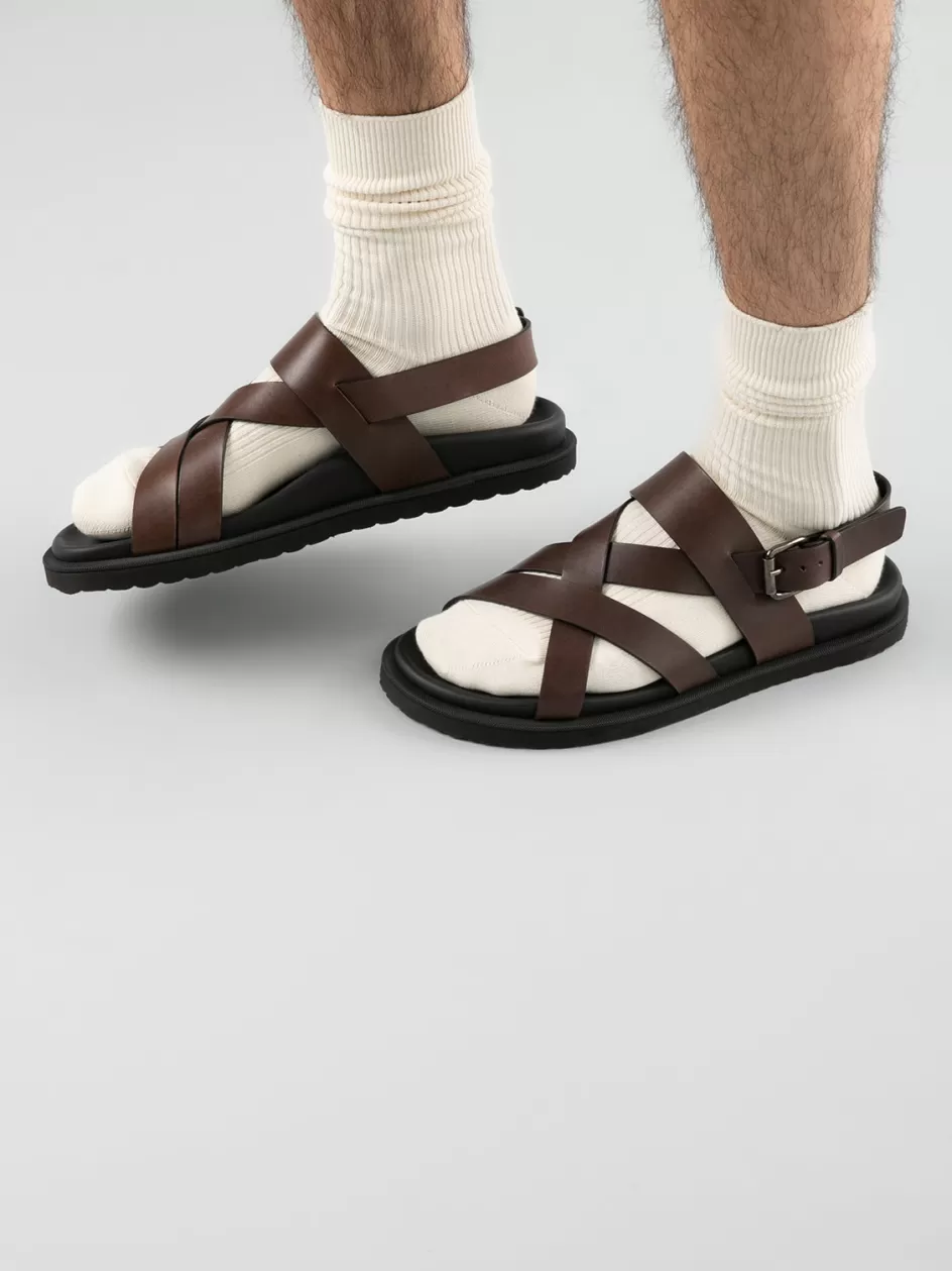 charrat_002__brown_leather_sandals_99170.webp Officine Creative Icons | Sandals>CHARRAT 002 - Brown Leather Sandals EBANO