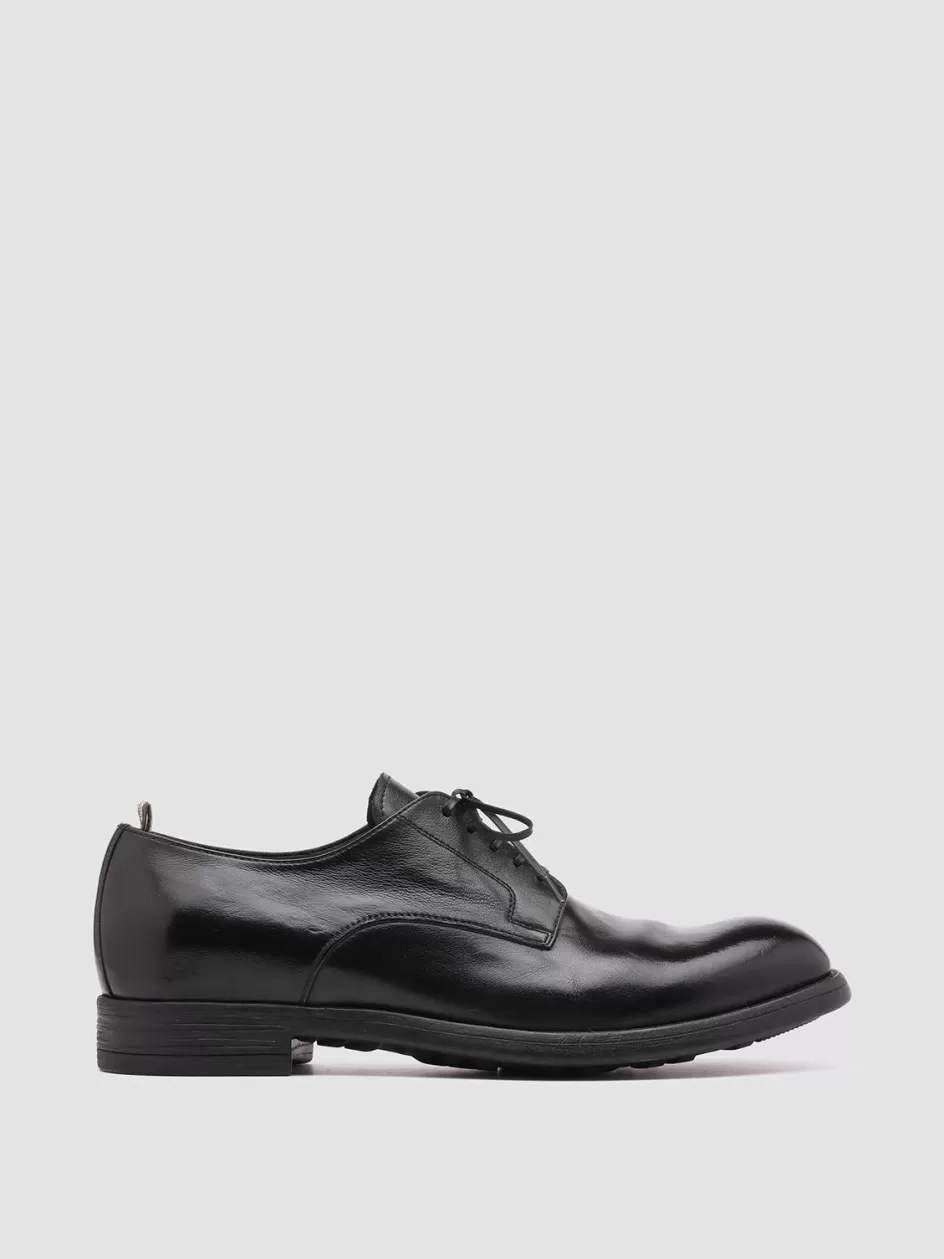 Officine Creative Formal Shoes | Derbies>CHRONICLE 001 - Leather Derby Shoes BLACK