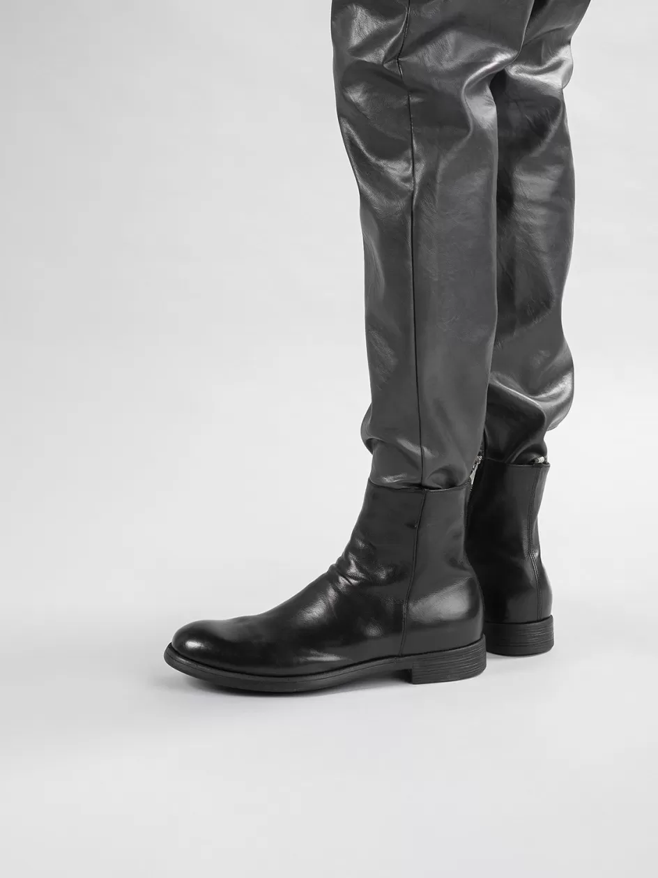 chronicle_058__brown_leather_zip_boots_102119.webp Officine Creative Ankle Boots>CHRONICLE 058 - Brown Leather Zip Boots DARK BROWN