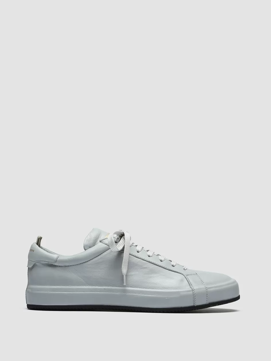 Officine Creative Sneakers>CORE 001 - Grey Leather Sneakers ICEBERG