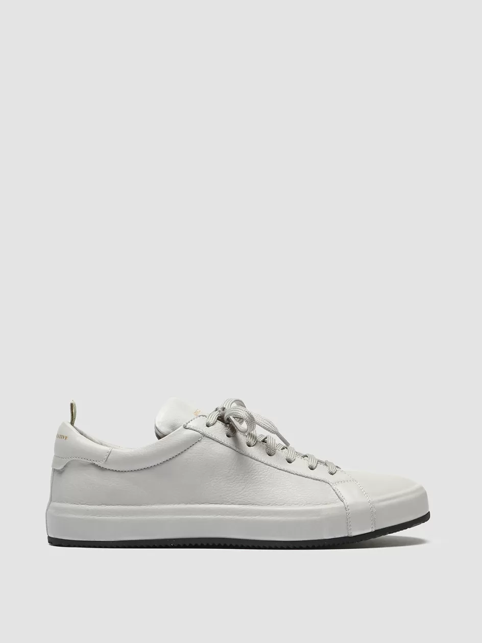 Officine Creative Sneakers>CORE 001 - Grey Leather Sneakers PEARL GREY