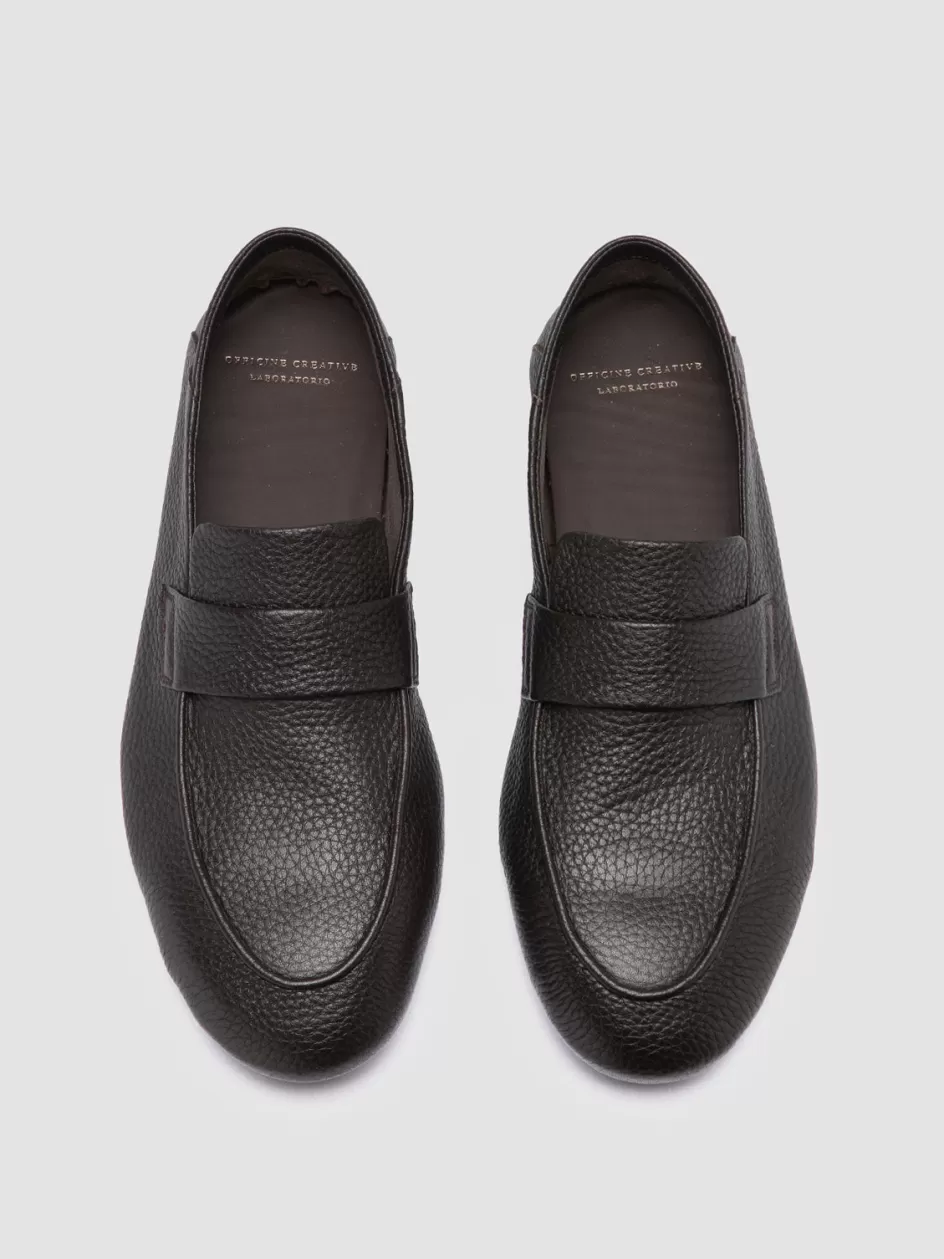 Officine Creative Loafers>C-SIDE 001 - Brown Leather Loafers PEPE