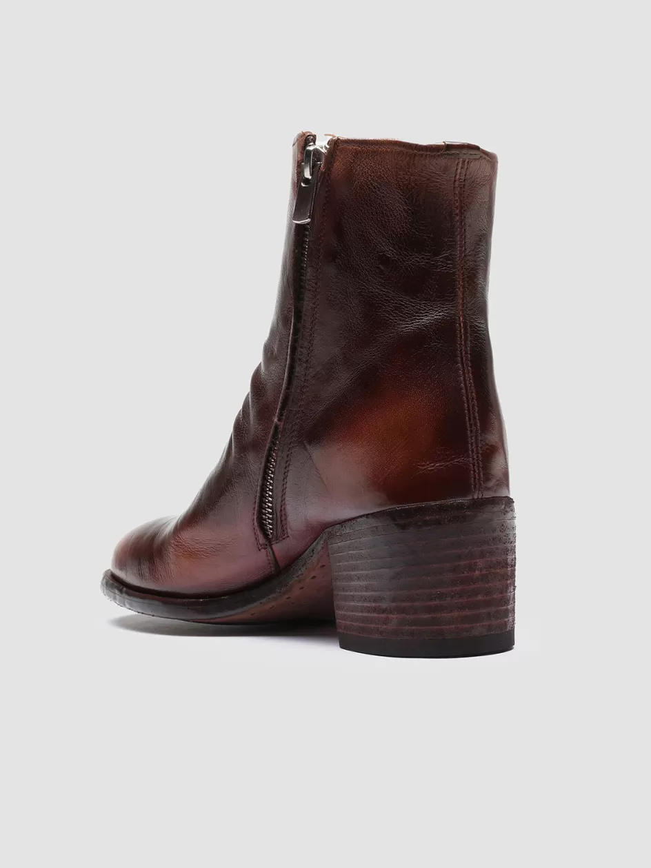denner_101__burgundy_leather_ankle_boots_102919.webp Officine Creative High Heels Booties | Boots & Booties>DENNER 101 - Burgundy Leather Ankle Boots TOBACCO/BURGUNDY
