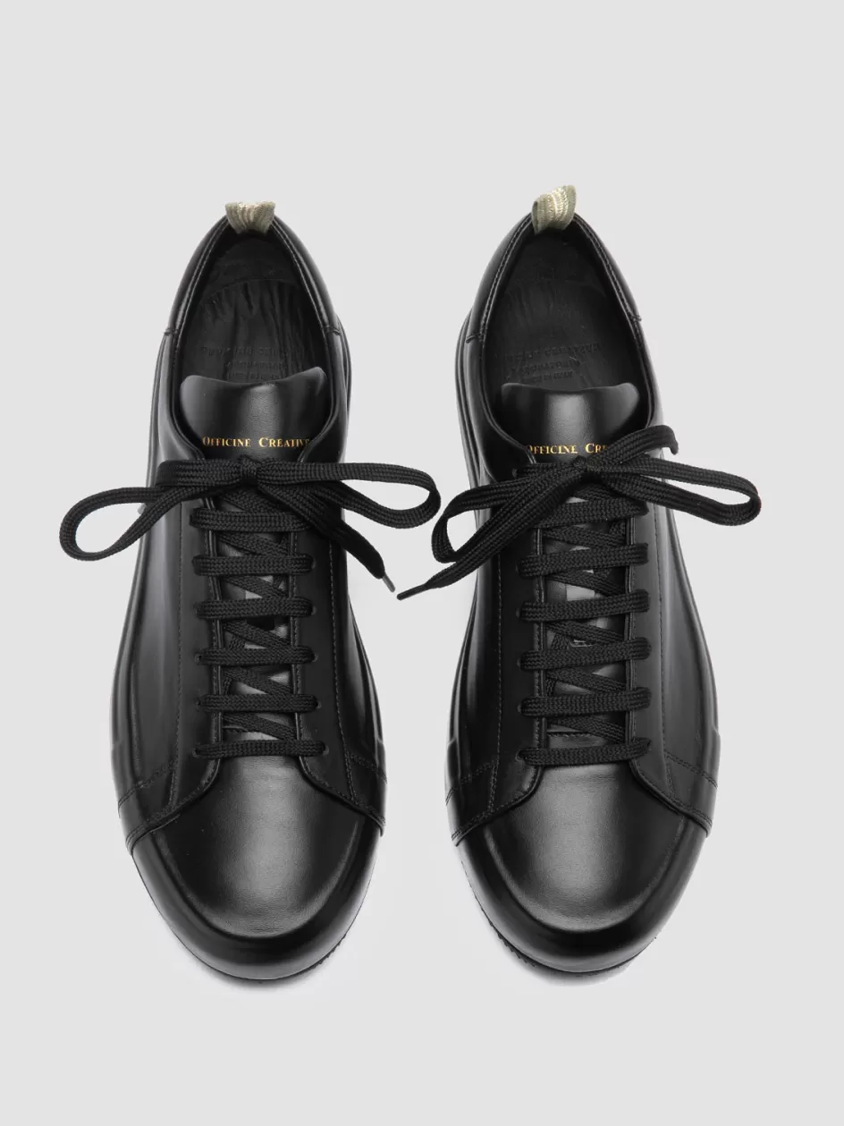 Officine Creative Sneakers>EASY 001 - Leather Low Top Sneakers BLACK