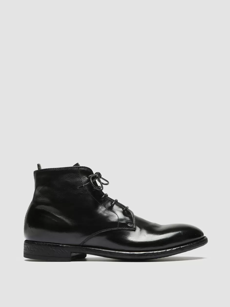 Officine Creative Ankle Boots>EMORY 023 - Leather Ankle Boots BLACK