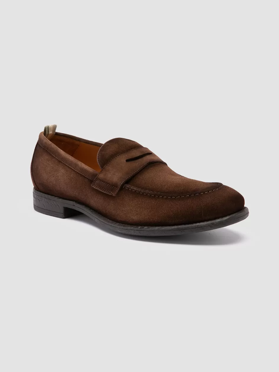 emory_024__brown_suede_loafers_101185.webp Officine Creative Loafers>EMORY 024 - Suede Loafers BROWN