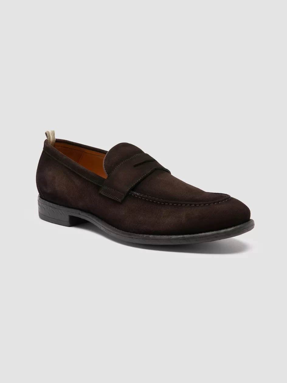 emory_024__brown_suede_loafers_101199.webp Officine Creative Loafers>EMORY 024 - Brown Suede Loafers CHOCOLATE