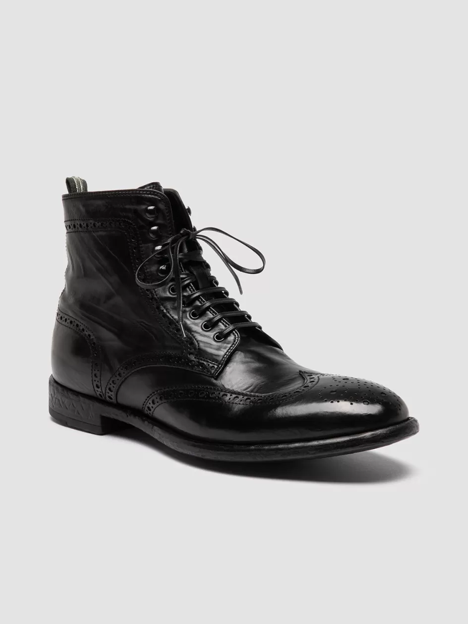emory_caou_016__black_leather_boots_102013.webp Officine Creative Ankle Boots>EMORY CAOU 016 - Leather Boots BLACK