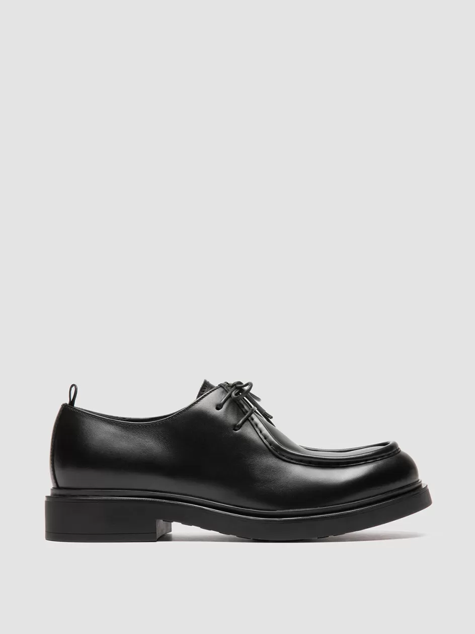 Officine Creative Derbies | Formal Shoes>ENGINEER 002 - Leather Derby Shoes BLACK