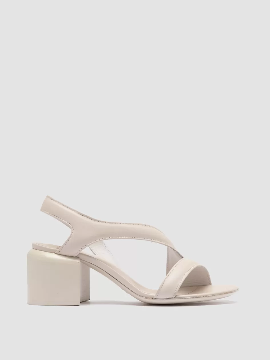 Officine Creative Sandals>ETHEL 023 - White Leather Sandals NEBBIA