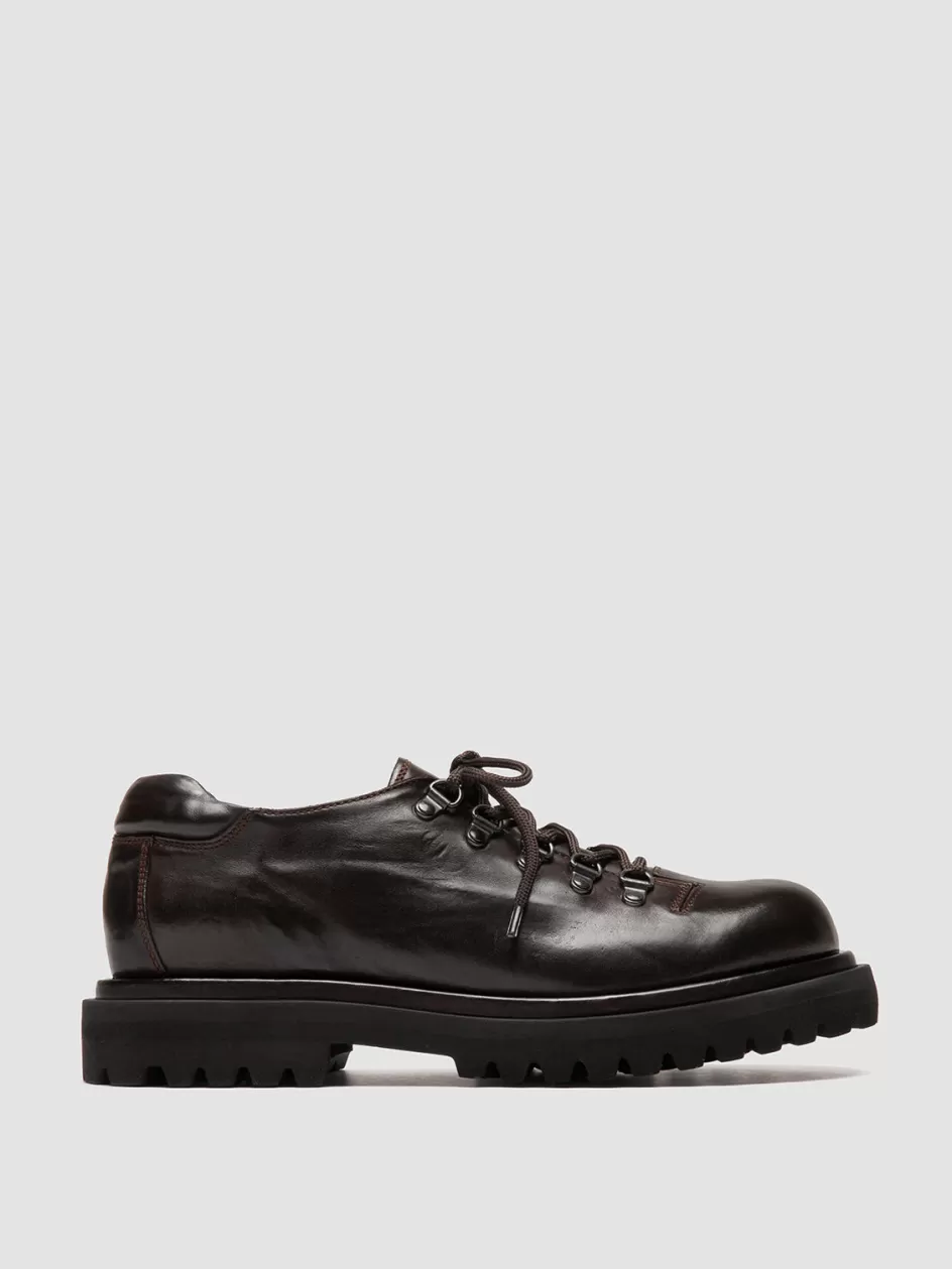Officine Creative Derbies | Formal Shoes>EVENTUAL DD 105 - Brown Leather Derby Shoes OTTO