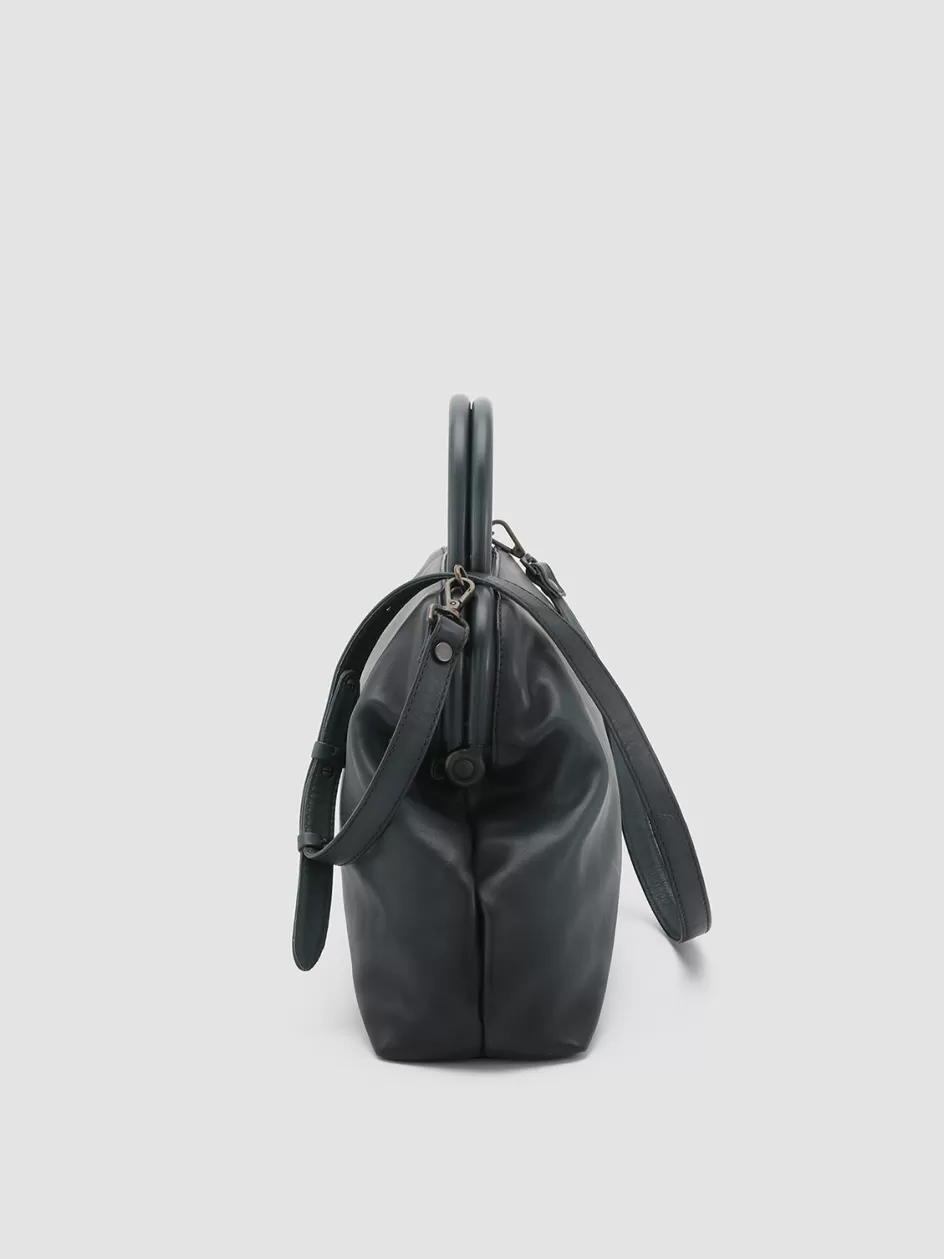 helen_16__green_leather_handle_bag_105143.webp Officine Creative Bags>HELEN 16 - Leather Handle Bag GREEN