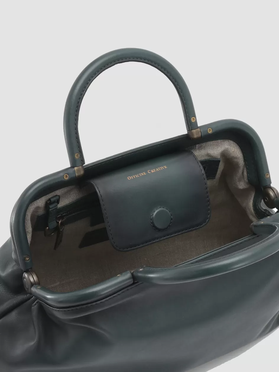 helen_16__green_leather_handle_bag_105146.webp Officine Creative Bags>HELEN 16 - Leather Handle Bag GREEN