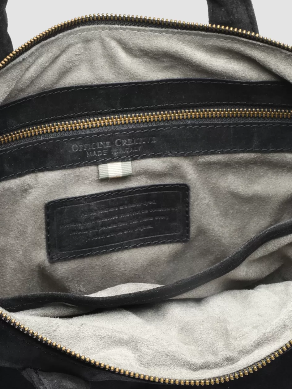 helmet_32__black_suede_tote_bag_99971.webp Officine Creative Bags>HELMET 32 - Suede Tote Bag BLACK