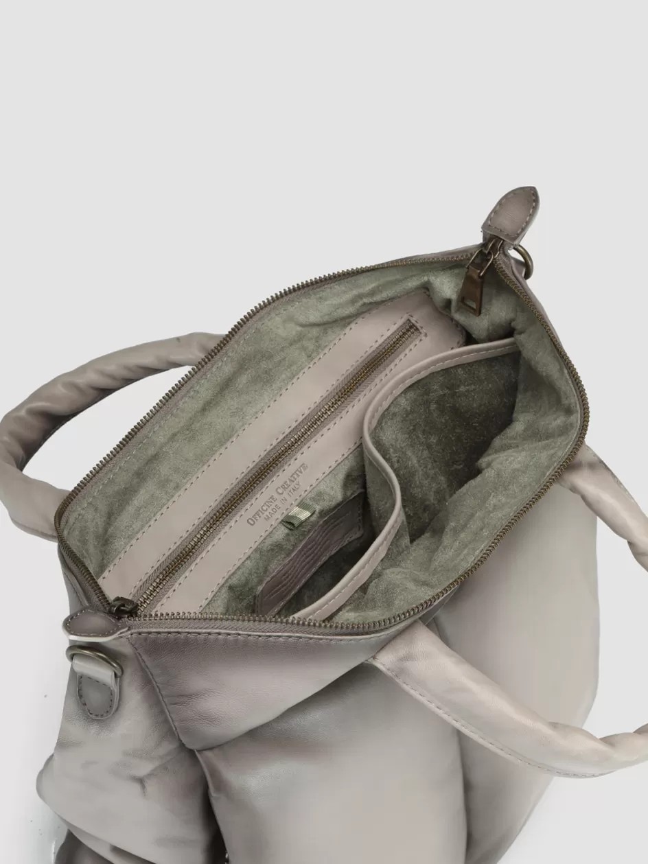 helmet_32__grey_leather_tote_bag_99945.webp Officine Creative Bags>HELMET 32 - Leather Tote Bag GREY
