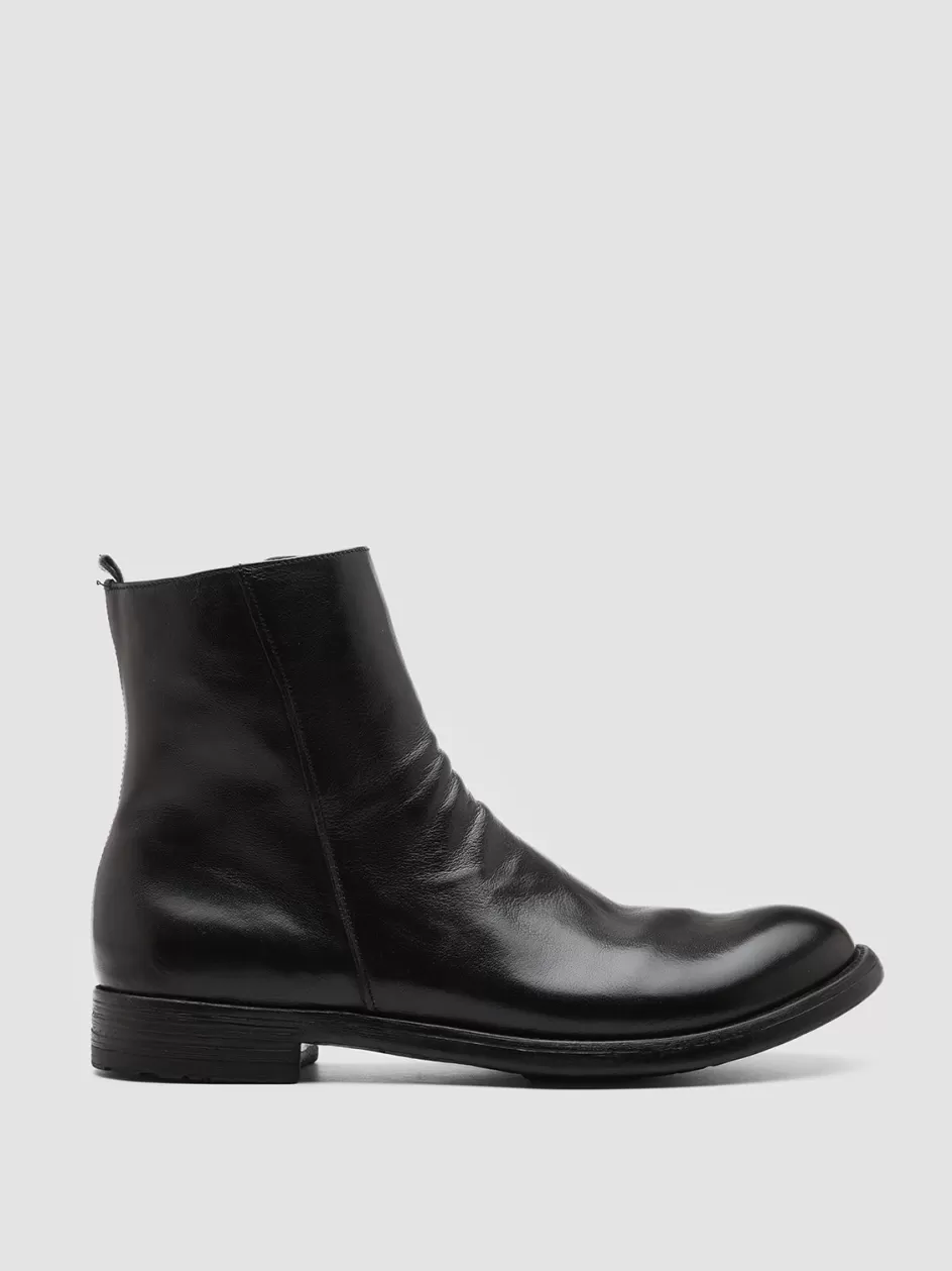Officine Creative Ankle Boots>HIVE 010 - Leather Boots BLACK