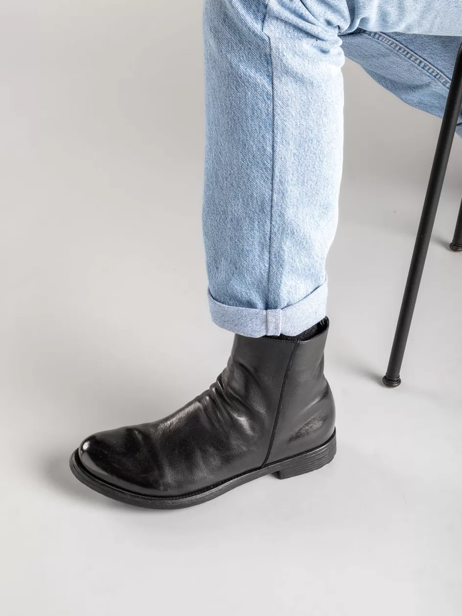 hive_010__black_leather_boots_101907.webp Officine Creative Ankle Boots>HIVE 010 - Leather Boots BLACK