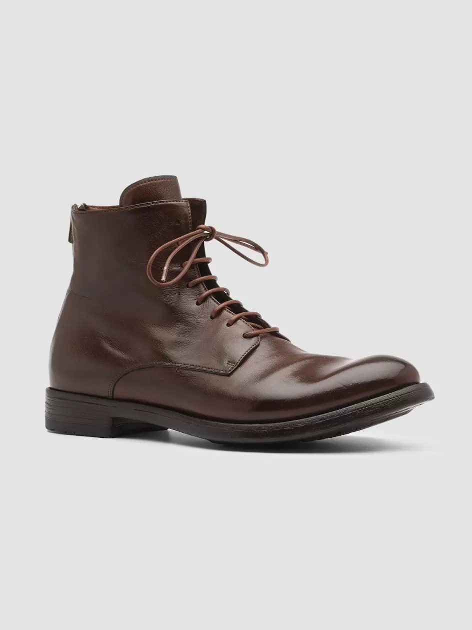 hive_016__brown_leather_boots_101856.webp Officine Creative Ankle Boots>HIVE 016 - Brown Leather Boots LIGHT BROWN