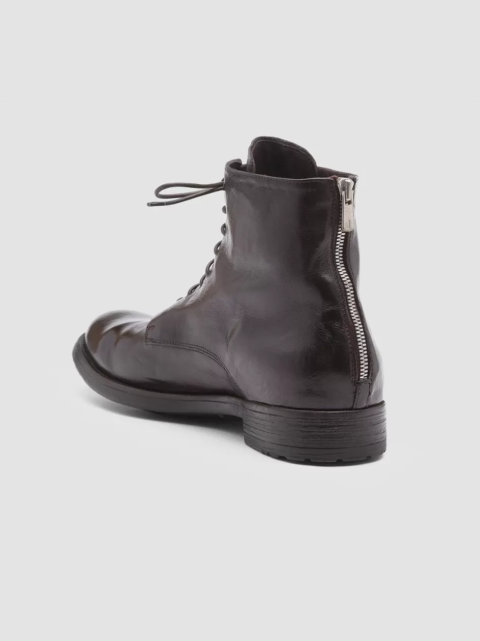 hive_016__brown_leather_boots_101868.webp Officine Creative Ankle Boots>HIVE 016 - Brown Leather Boots EBANO