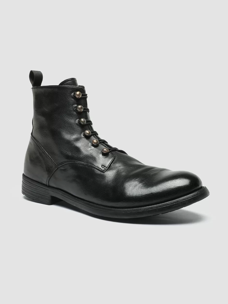 hive_051__black_leather_zip_boots_101815.webp Officine Creative Ankle Boots>HIVE 051 - Leather Zip Boots BLACK