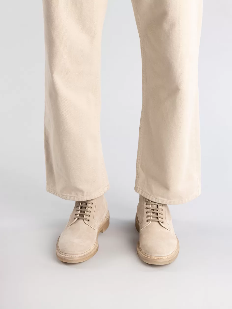 hopkins_crepe_116__ivory_suede_lace_up_boots_98902.webp Officine Creative Icons | Ankle Boots>HOPKINS CREPE 116 - Ivory Suede Lace Up Boots CREAM