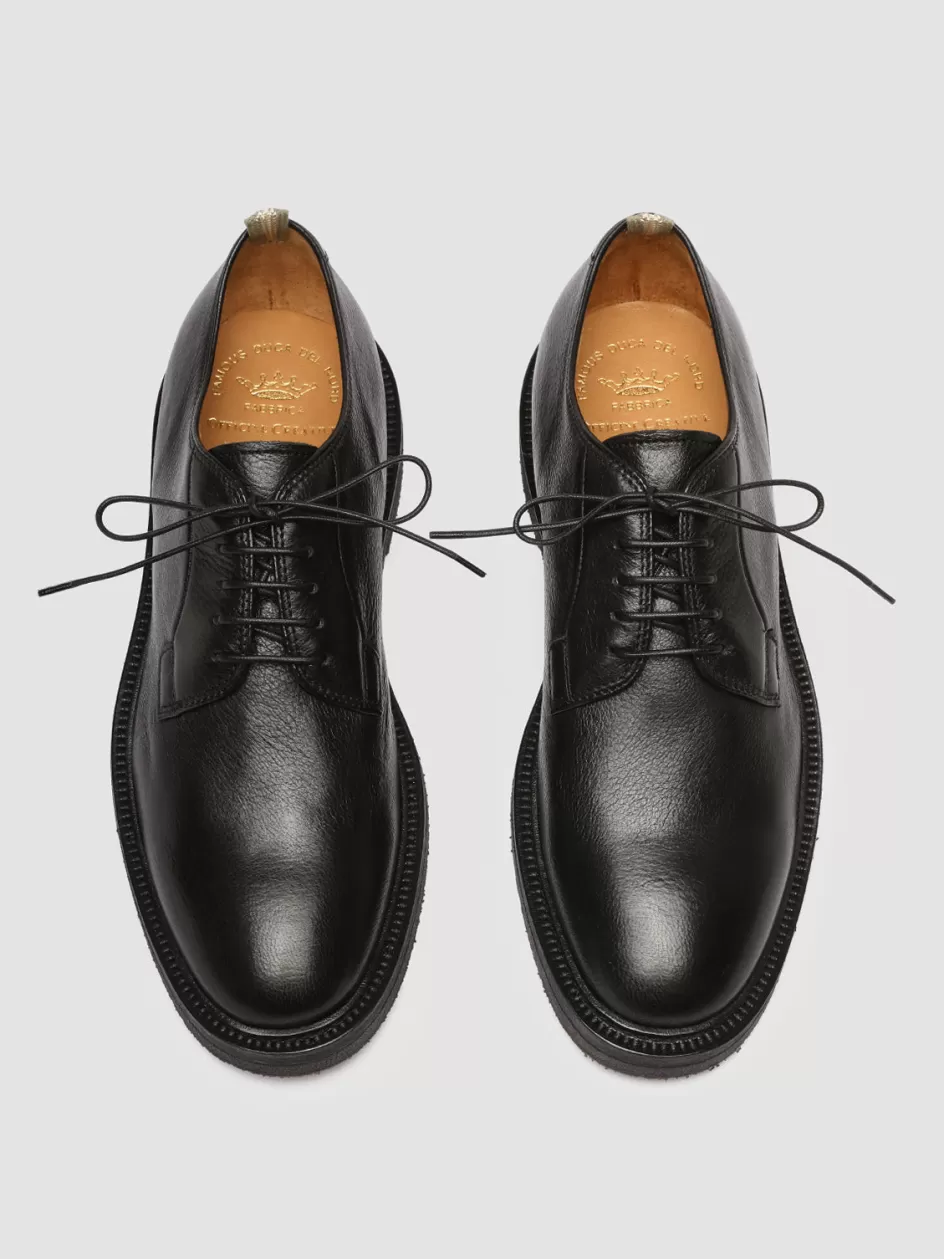 Officine Creative Derbies | Formal Shoes>HOPKINS FLEXI 201 - Leather Derby Shoes BLACK