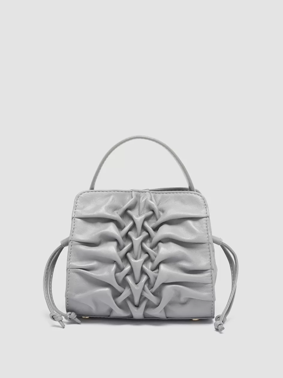 Officine Creative Bags>HORNBACK 004 - Leather Handle Bag GREY