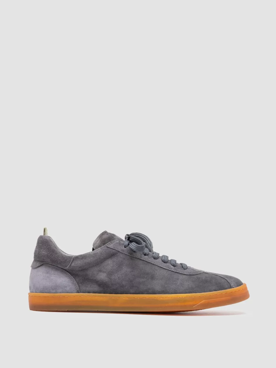 Officine Creative Sustainable Sneakers | Sneakers>KARMA 015 - Grey Suede Low Top Sneakers AVION