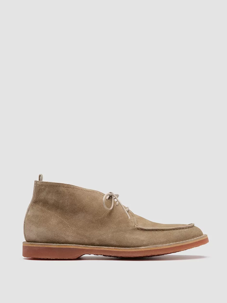 Officine Creative Suede Selection | Icons>KENT 002 - Suede Ankle Boots TAUPE