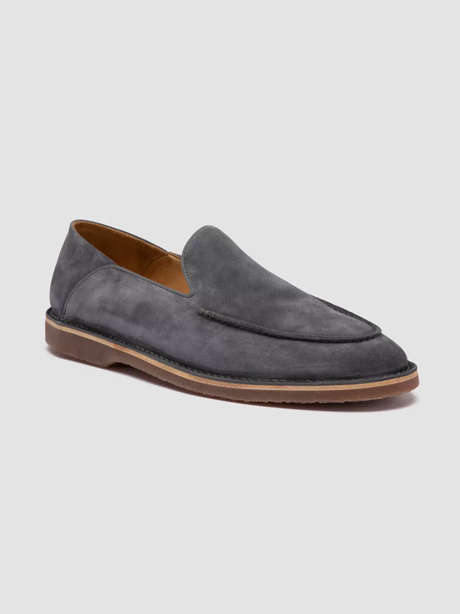 kent_007__blue_suede_loafers_101356.webp Officine Creative Loafers>KENT 007 - Blue Suede Loafers AVION