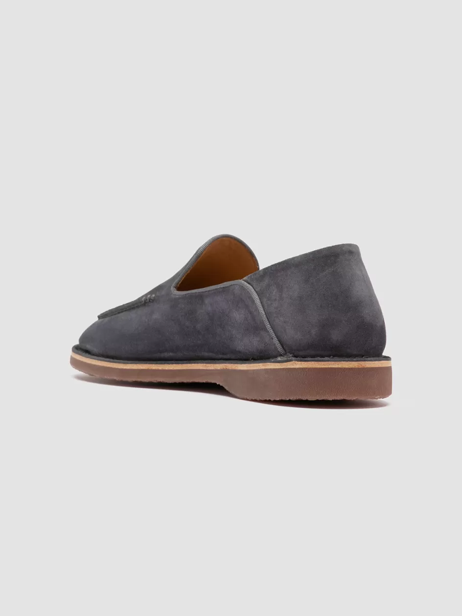 kent_007__blue_suede_loafers_101357.webp Officine Creative Loafers>KENT 007 - Blue Suede Loafers AVION