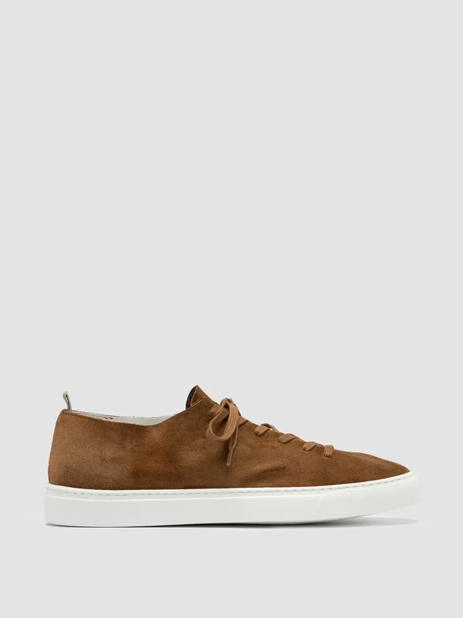 Officine Creative Sneakers>LEGGERA 001 - Brown Suede Low Top Sneakers BIRRA